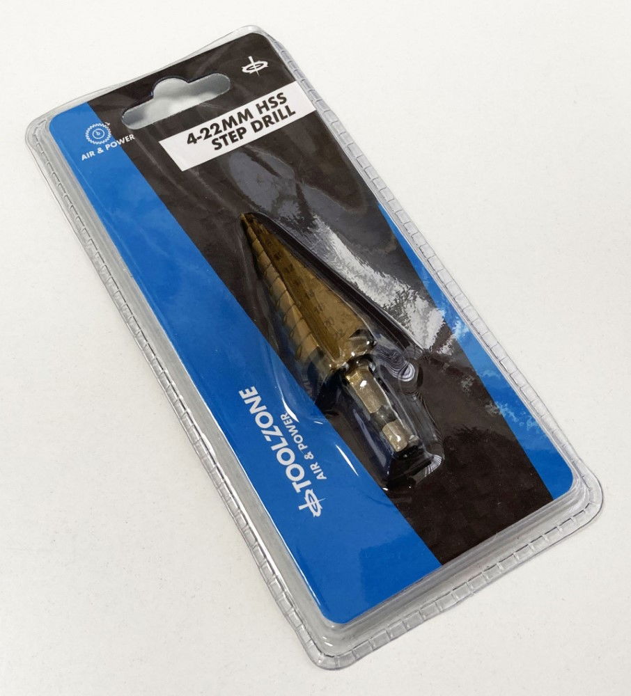 STEP DRILL HSS TITANIUM COATED 4-22mm - TOOLZONE KDPDR123 thumbnail 2