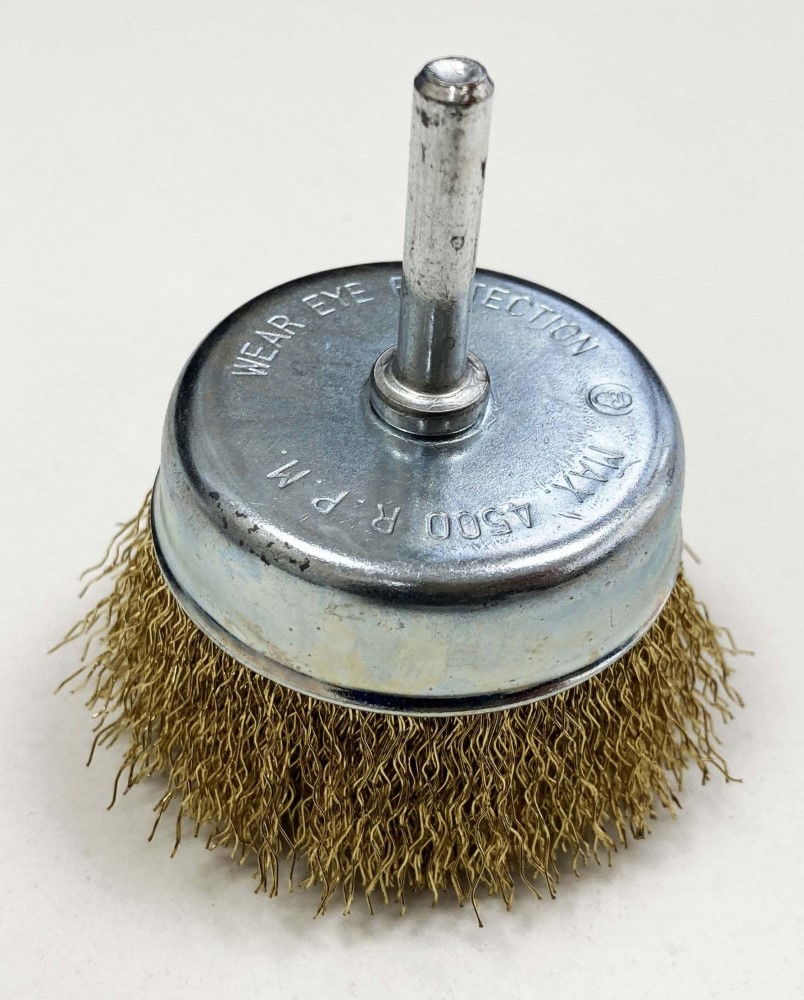 WIRE CUP BRUSH 3 75mm FOR DRILL 6mm SPINDLE - TOOLZONE KDPDR166 thumbnail 3