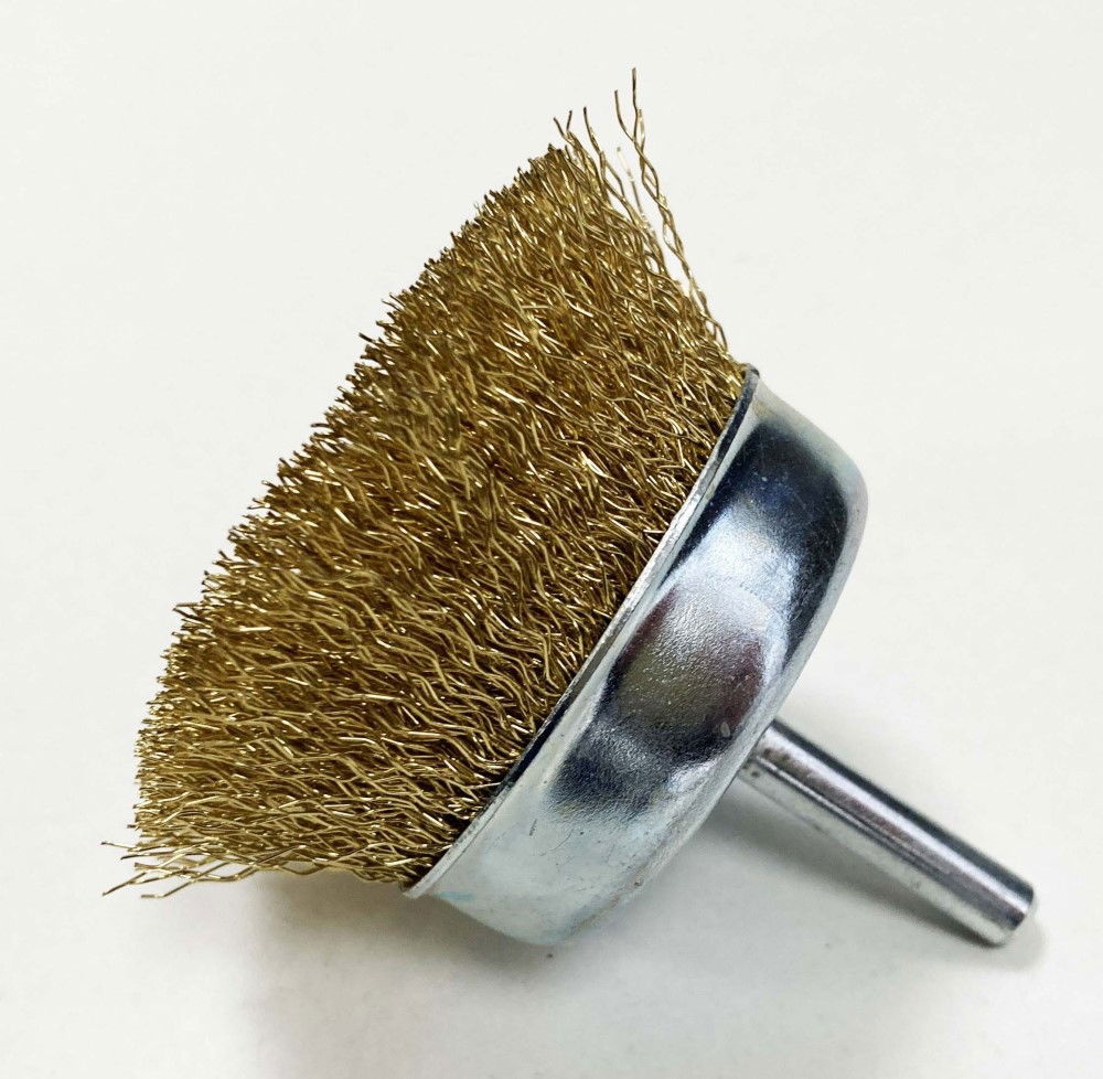 WIRE CUP BRUSH 3 75mm FOR DRILL 6mm SPINDLE - TOOLZONE KDPDR166 thumbnail 4