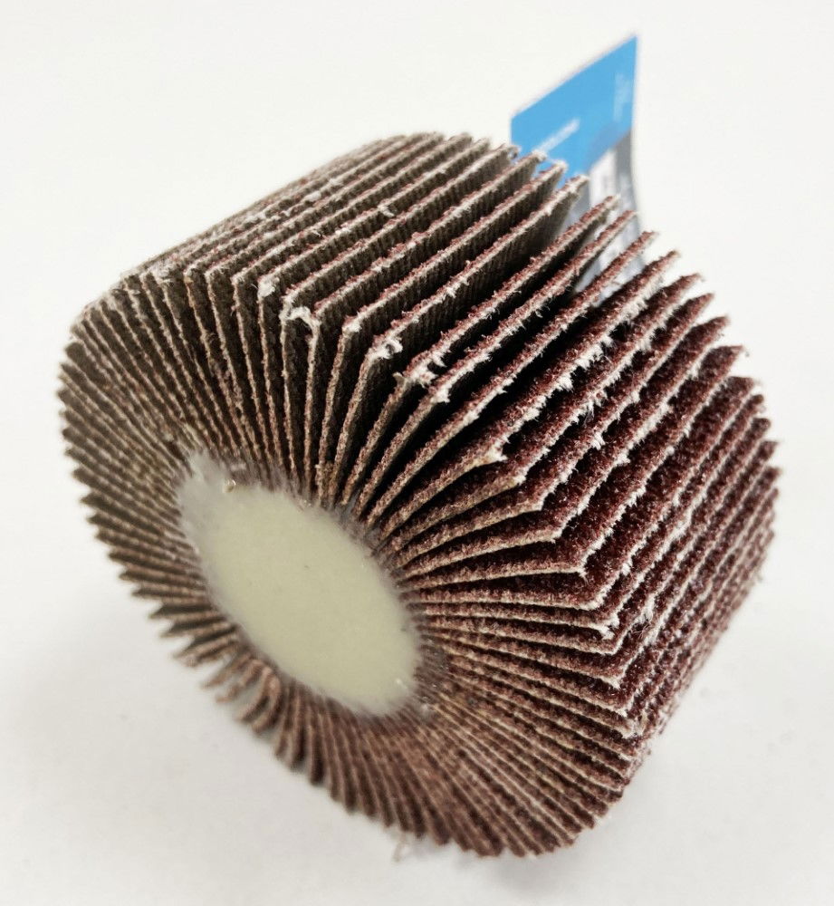 FLAP WHEEL FOR DRILL 60x30mm 80 grit 6mm SPINDLE - TOOLZONE KDPDR180 thumbnail 3