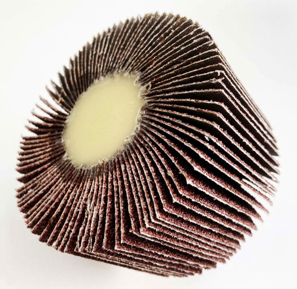 FLAP WHEEL FOR DRILL 80x50mm 60 grit 6mm SPINDLE - TOOLZONE KDPDR181 thumbnail 2
