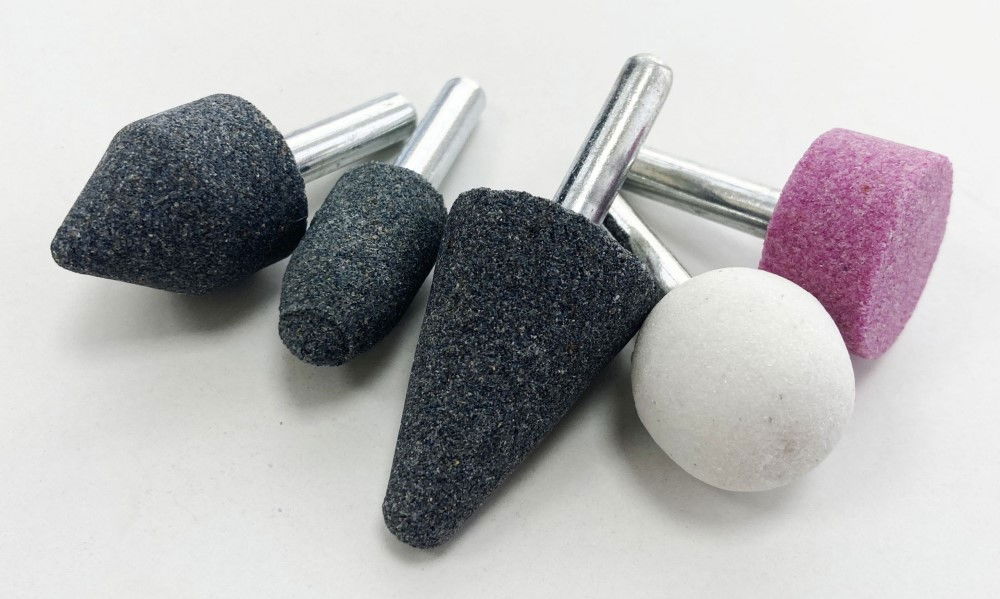 MOUNTED STONE SET 5PC 1/4 SHANK ALUMINIUM OXIDE - TOOLZONE KDPDR183 thumbnail 3