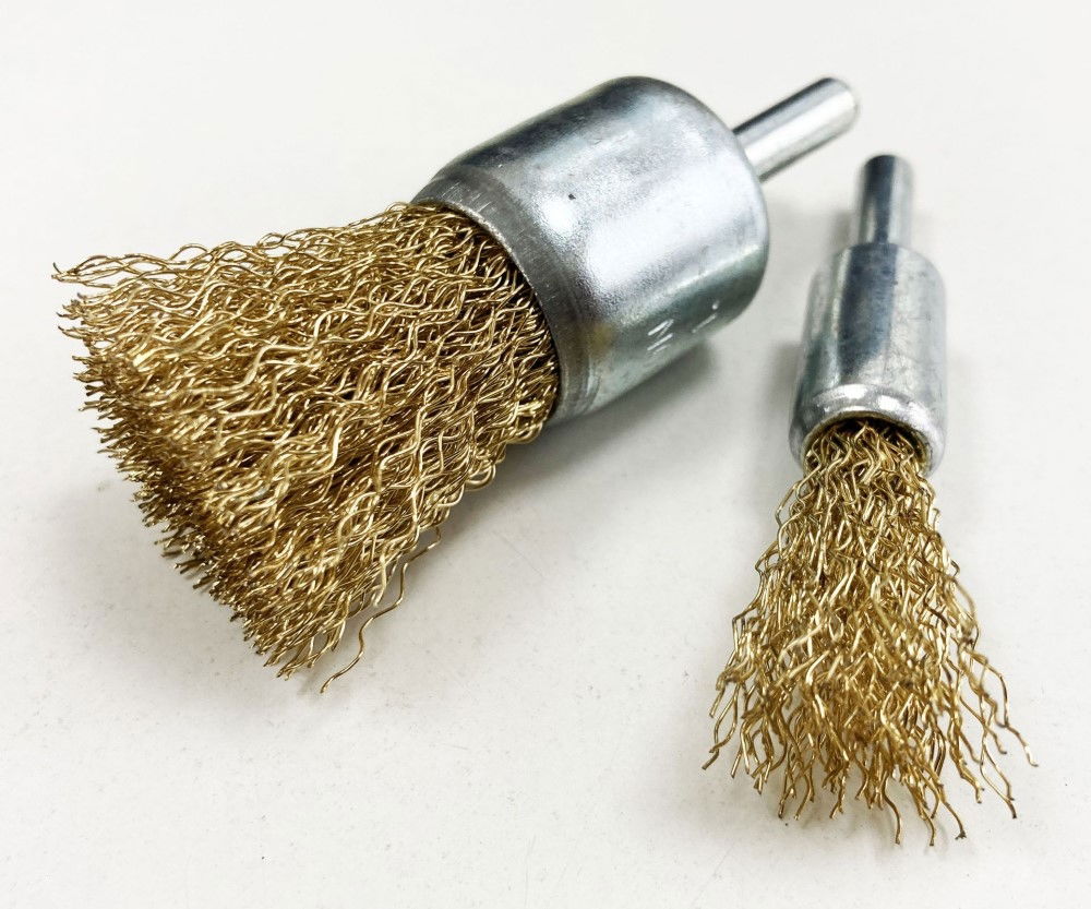 DECARB WIRE BRUSH SET 2PC 12mm 25mm 6mm SPINDLE - TOOLZONE KDPDR306 thumbnail 3