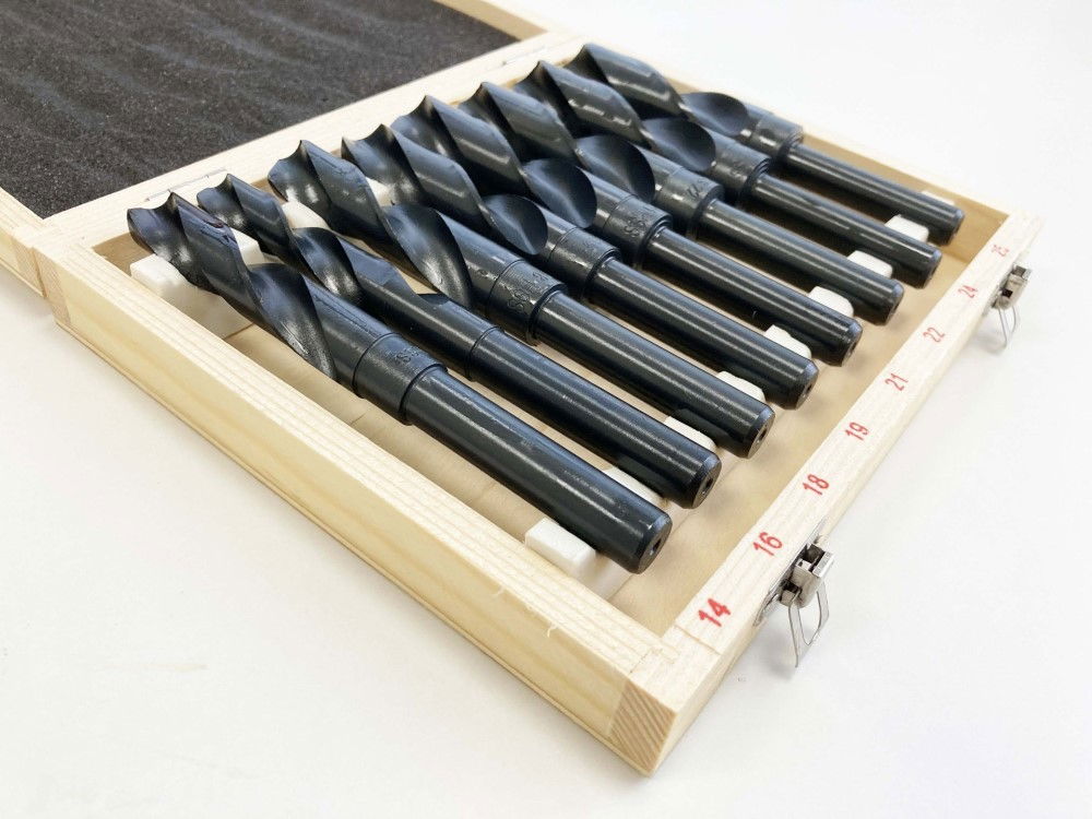 HSS DRILL SET 8PC 14-25mm 1/2 SHANK - TOOLZONE KDPDR307 thumbnail 8