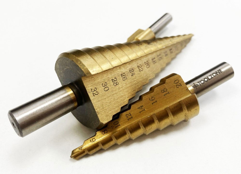 HSS STEP DRILL SET 3PC 4-32mm TITANIUM COATED - TOOLZONE KDPDR387 thumbnail 3