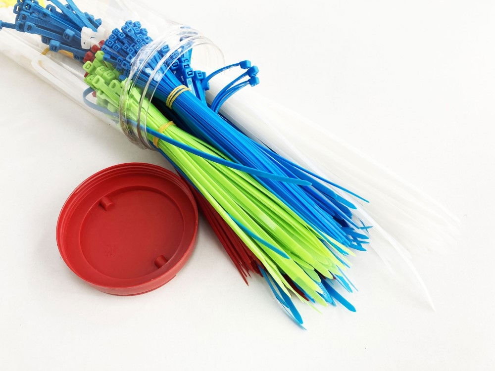 CABLE ZIP TIES MIXED LARGE 500PC 5 COLOURS 2.5x180mm 4.8x190mm 4.8x300mm - TOOLZONE KDPEL079 thumbnail 3