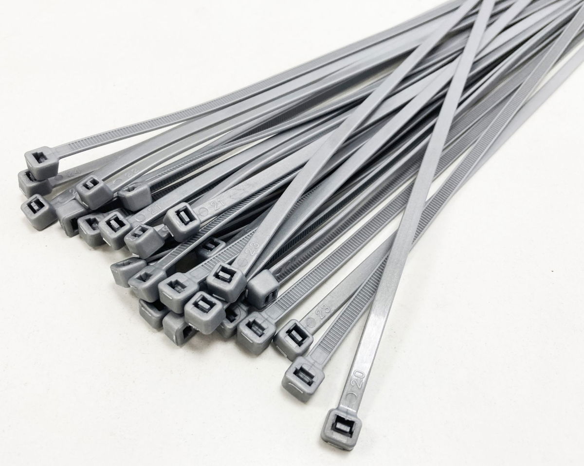 CABLE ZIP TIES 30PC 15 SILVER 4.0mm WIDE - TOOLZONE KDPEL104 thumbnail 4