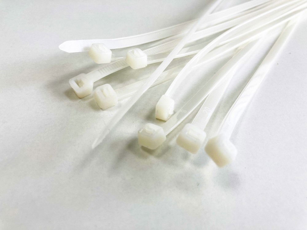 CABLE ZIP TIES 40PC 12 WHITE 4.8mm WIDE NYLON 40 - TOOLZONE KDPEL126 thumbnail 4