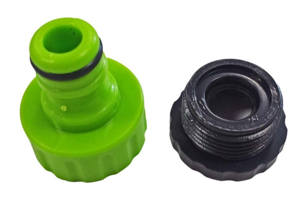 TAP CONNECTOR 2 PIECE 1/2 AND 3/4 THREAD - TOOLZONE KDPGD154 thumbnail 2