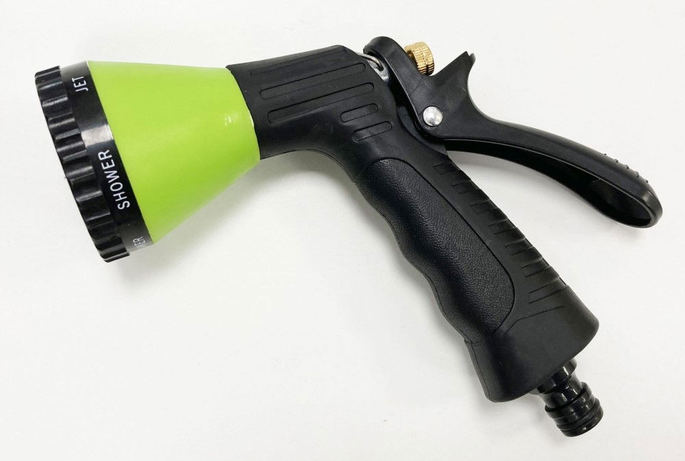 WATER SPRAY GUN 6 PATTERN GREEN HEAVY DUTY - TOOLZONE KDPGD168 thumbnail 3