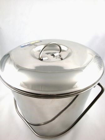 LID STAINLESS STEEL FOR 12 litre BUCKET 315mm - TOOLZONE KDPGD183
