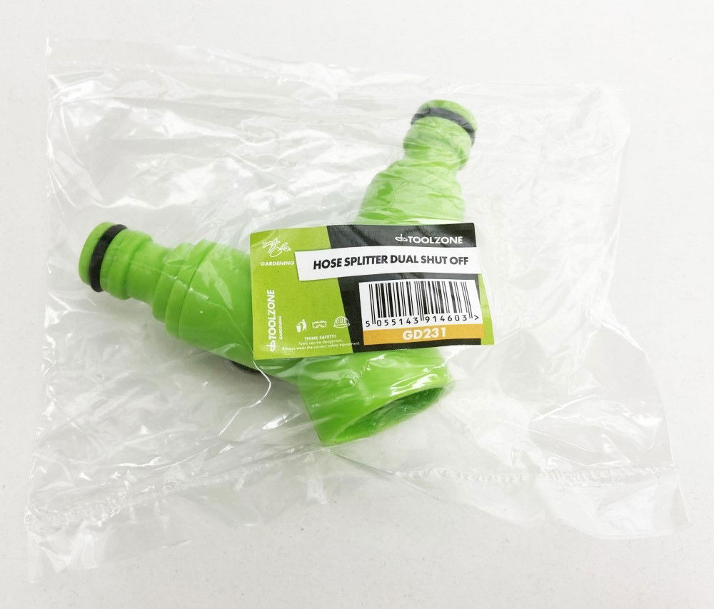 HOSE SPLITTER DUAL SHUT OFF 3/4 THREAD - TOOLZONE KDPGD231 thumbnail 2