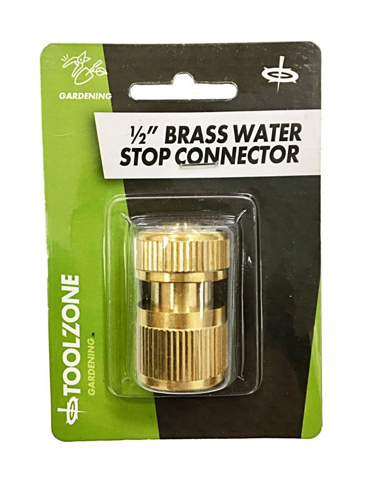 WATER STOP CONNECTOR SOLID BRASS - TOOLZONE KDPGD300 thumbnail 3