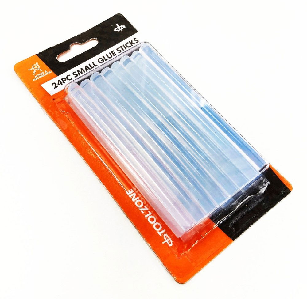 GLUE STICKS 24 PIECES 7.4 x 100mm FOR SMALL HOT MELT GLUE GUNS - TOOLZONE KDPGG010 thumbnail 2