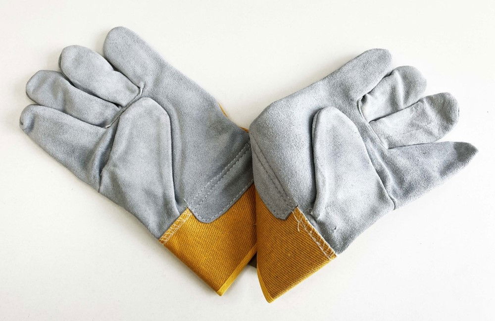 PREMIUM LEATHER WORK GLOVES SIZE 10.5 PACK OF 12 - TOOLZONE KDPGL035 thumbnail 2