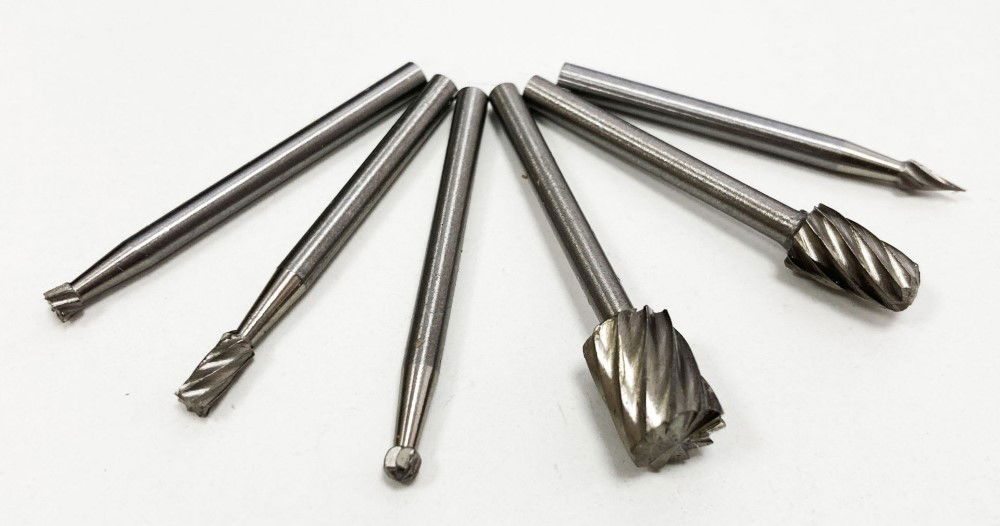 MICRO HSS BURR SET 6 PIECE 3.17mm SHANK 40mm LENGTH - TOOLZONE KDPHB191 thumbnail 3