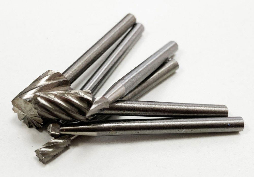 MICRO HSS BURR SET 6 PIECE 3.17mm SHANK 40mm LENGTH - TOOLZONE KDPHB191 thumbnail 4