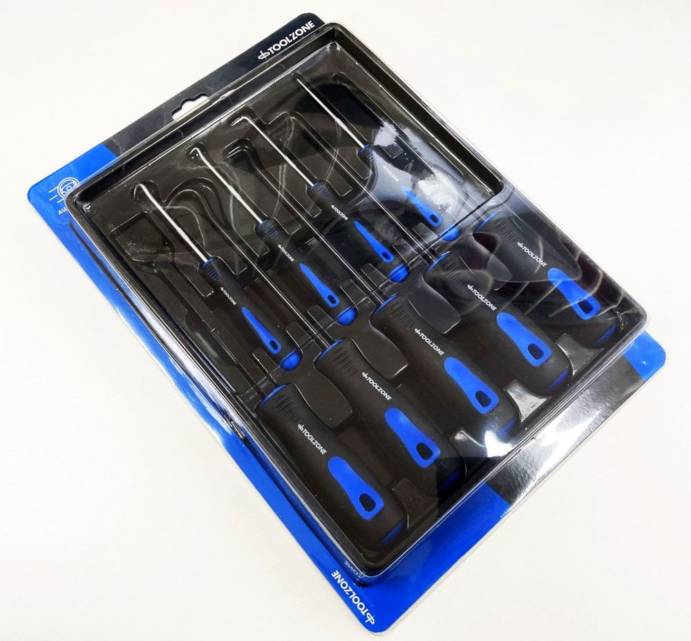 SCRAPER AND HOOK SET 9 PIECE CHROME VANADIUM STEEL - TOOLZONE KDPHB193 thumbnail 2