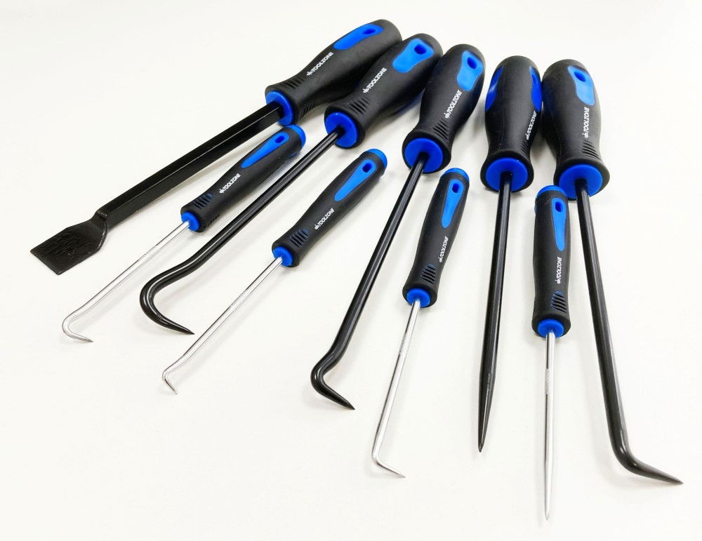 SCRAPER AND HOOK SET 9 PIECE CHROME VANADIUM STEEL - TOOLZONE KDPHB193 thumbnail 5