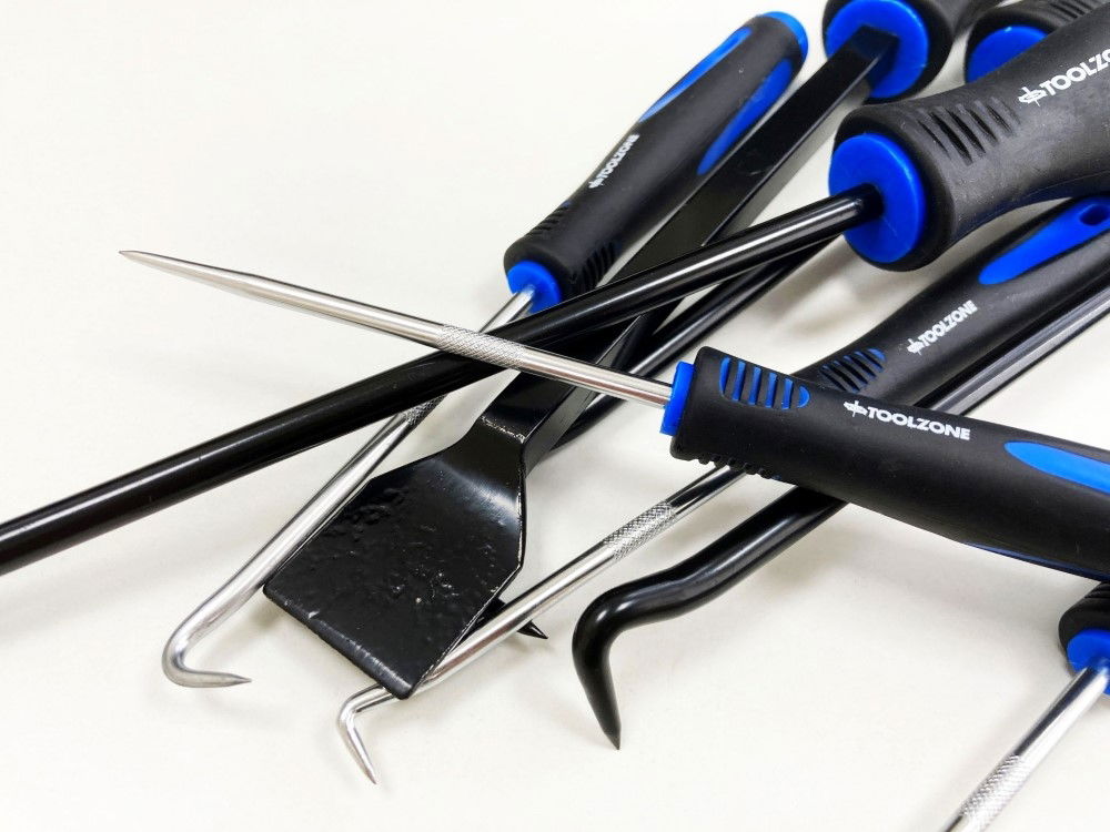 SCRAPER AND HOOK SET 9 PIECE CHROME VANADIUM STEEL - TOOLZONE KDPHB193 thumbnail 6