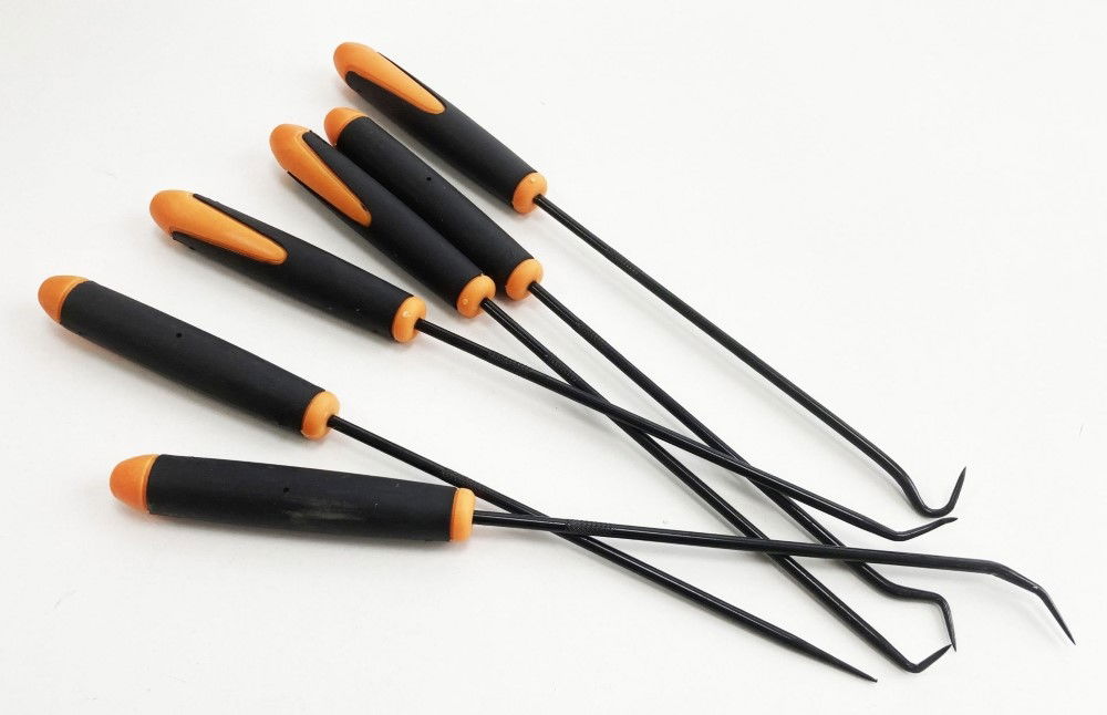 LONG REACH PICK SET 6 PIECE SOFT GRIP 24cm LENGTH - TOOLZONE KDPHB194 thumbnail 4