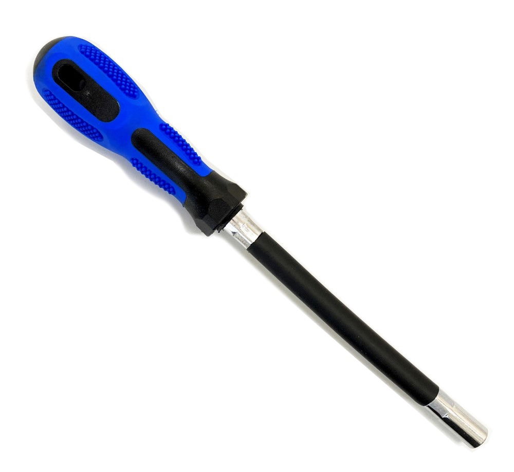 HOSE CLIP DRIVER 7mm FLEXIBLE SHAFT RUBBER GRIP HANDLE - TOOLZONE KDPHB241 thumbnail 4