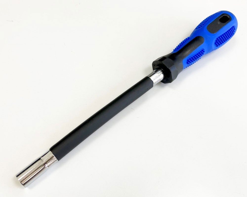 HOSE CLIP DRIVER 7mm FLEXIBLE SHAFT RUBBER GRIP HANDLE - TOOLZONE KDPHB241 thumbnail 5