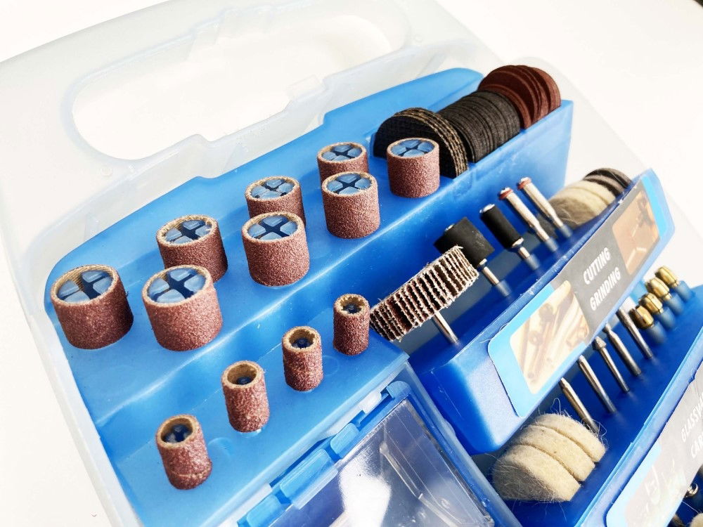 ROTARY ACCESSORY KIT 150pc FOR GRINDING POLISHING CUTTING DRILLING - TOOLZONE KDPHB261 thumbnail 8