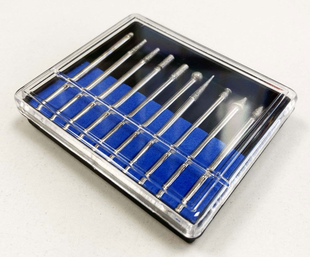 DEBURRING AND ENGRAVING SET 10pc 50GRIT DIAMOND 2.35mm SHANK - TOOLZONE KDPHB264 thumbnail 6