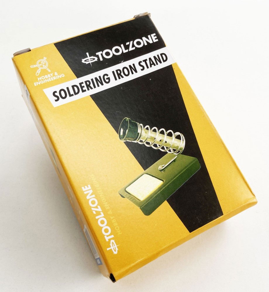 SOLDER STAND METAL BASE WITH TIP CLEANING PAD - TOOLZONE KDPHB285 thumbnail 2