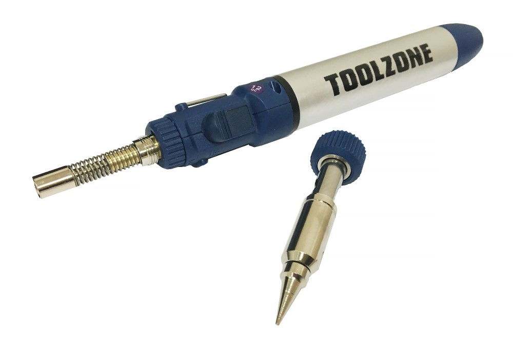 BUTANE SOLDER PENCIL TORCH 2 IN 1 GAS POWERED - TOOLZONE KDPHB288 thumbnail 4