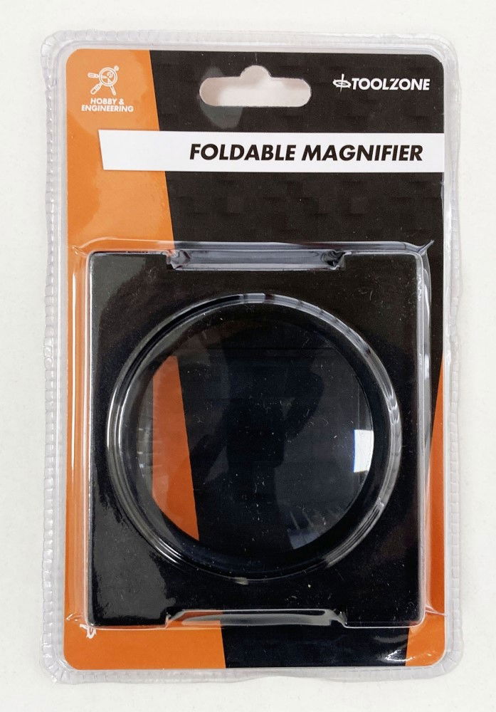 FOLDABLE MAGNIFYER DOUBLE ENLARGEMENT - TOOLZONE KDPHB294 image 1
