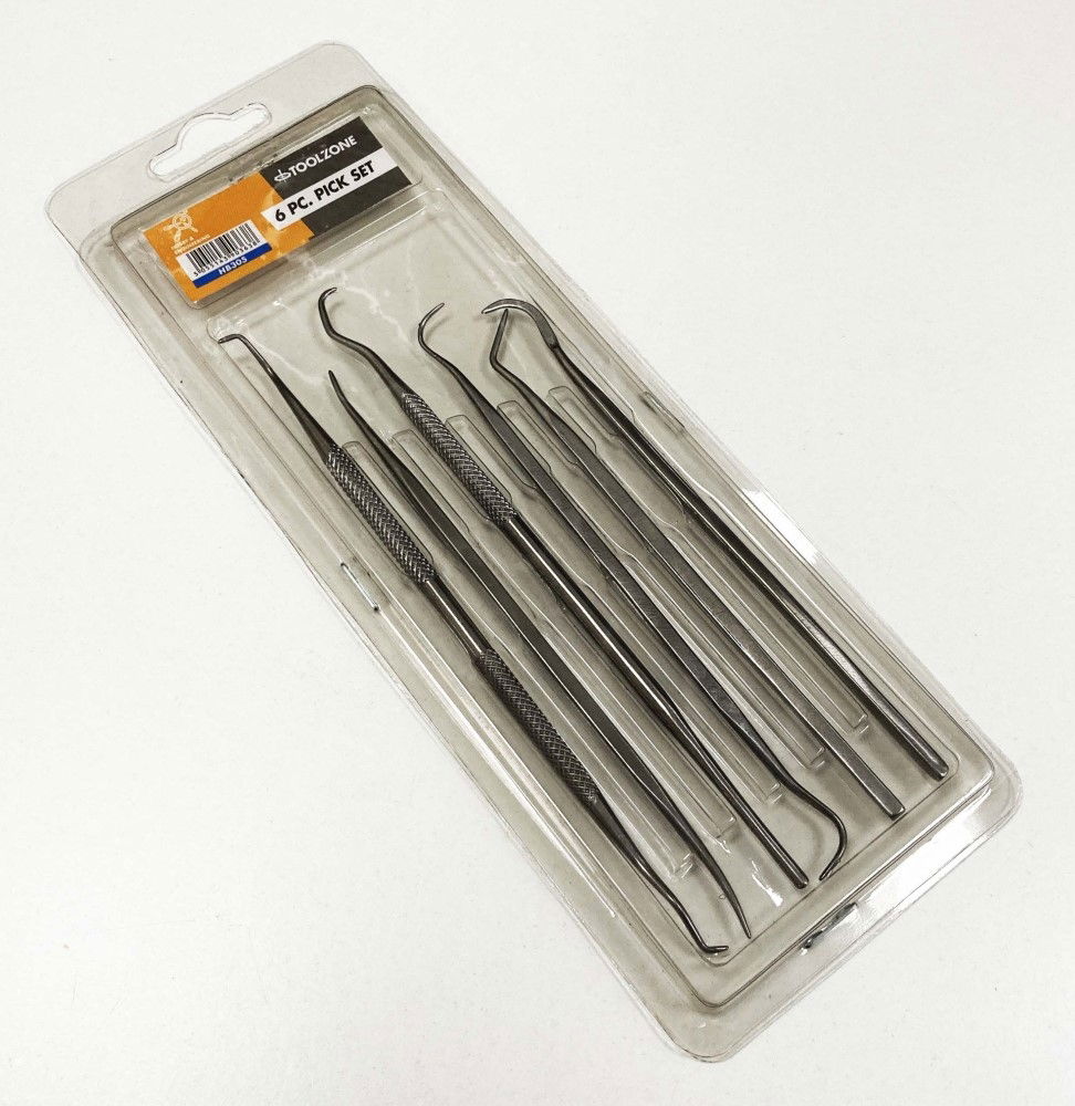 PICK SET 6pc STAINLESS STEEL GRADE 410 - TOOLZONE KDPHB305 thumbnail 2