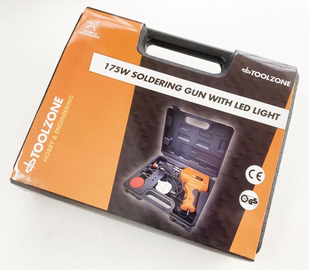 SOLDER GUN 175 watt WITH LED LIGHT KIT - TOOLZONE KDPHB328 thumbnail 3