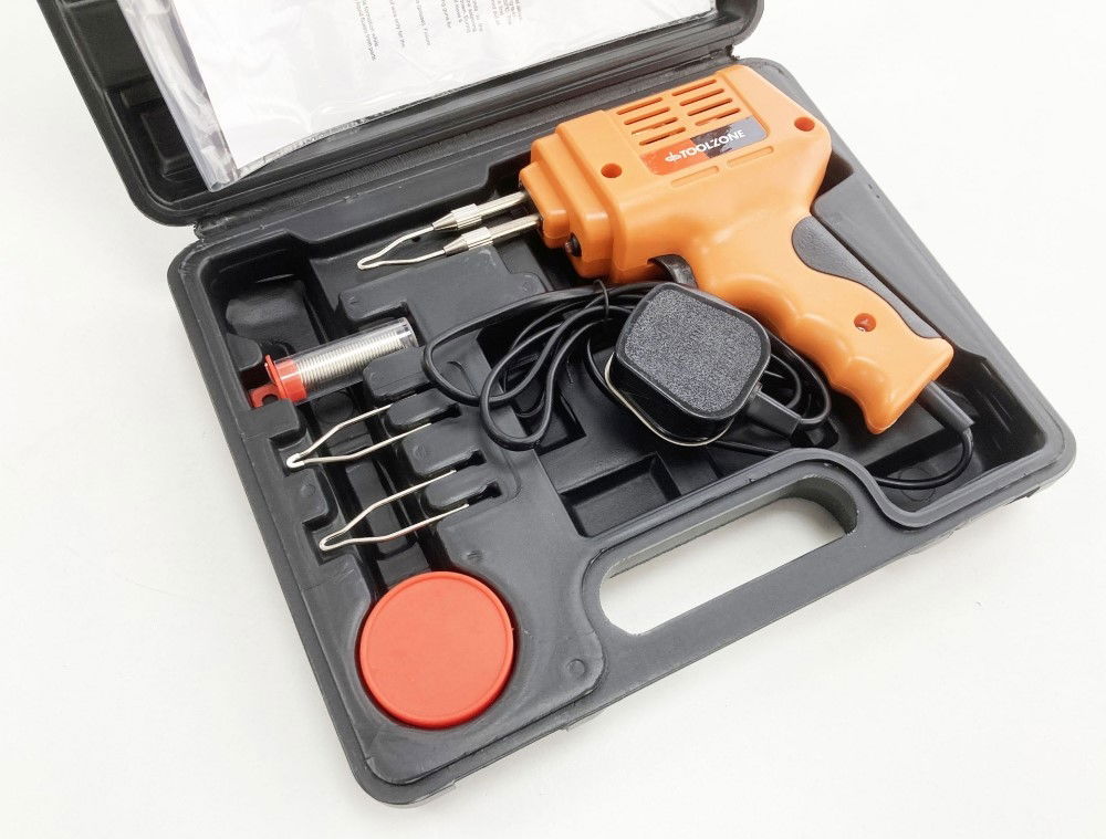 SOLDER GUN 175 watt WITH LED LIGHT KIT - TOOLZONE KDPHB328 thumbnail 5