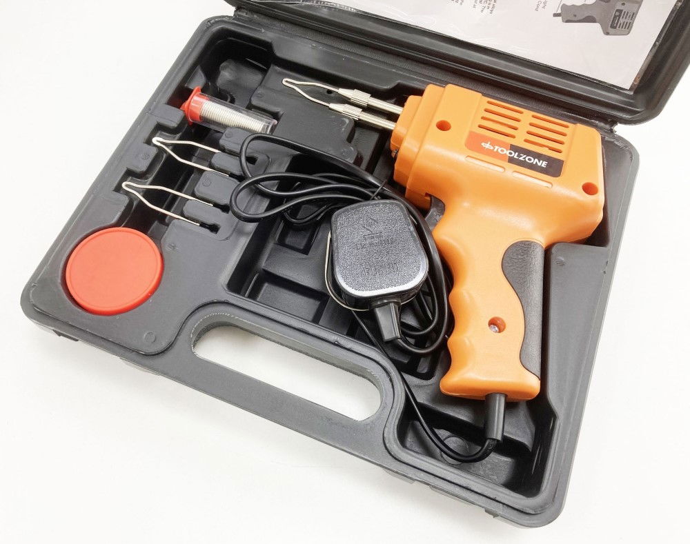 SOLDER GUN 175 watt WITH LED LIGHT KIT - TOOLZONE KDPHB328 thumbnail 6