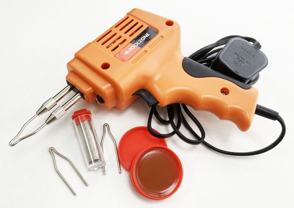 SOLDER GUN 175 watt WITH LED LIGHT KIT - TOOLZONE KDPHB328 thumbnail 7