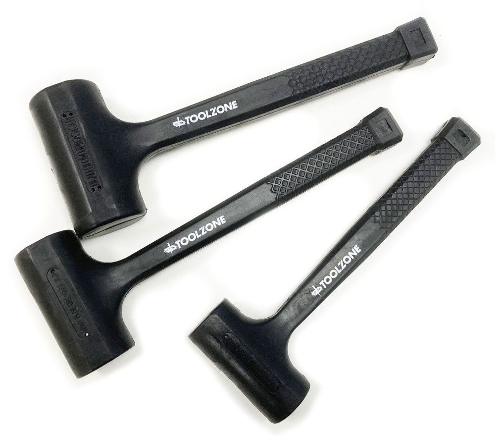 DEADBLOW HAMMER SET 3pc 1lb 2lb 3lb - TOOLZONE KDPHM002 thumbnail 3