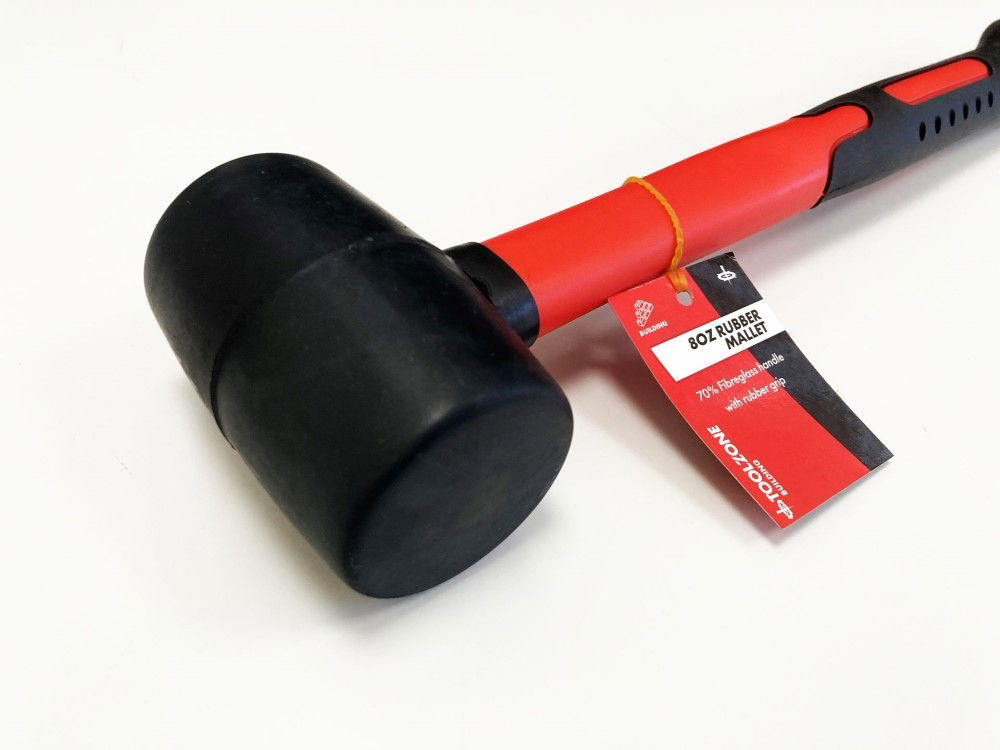 RUBBER MALLET 8oz FIBRE HANDLE - TOOLZONE KDPHM004 thumbnail 4