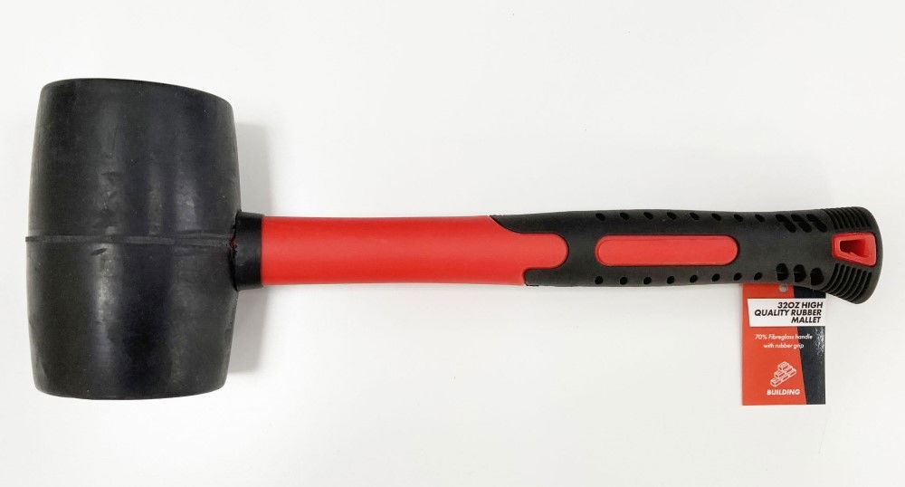 RUBBER MALLET 32oz 70% FIBRE HANDLE - TOOLZONE KDPHM010 thumbnail 2