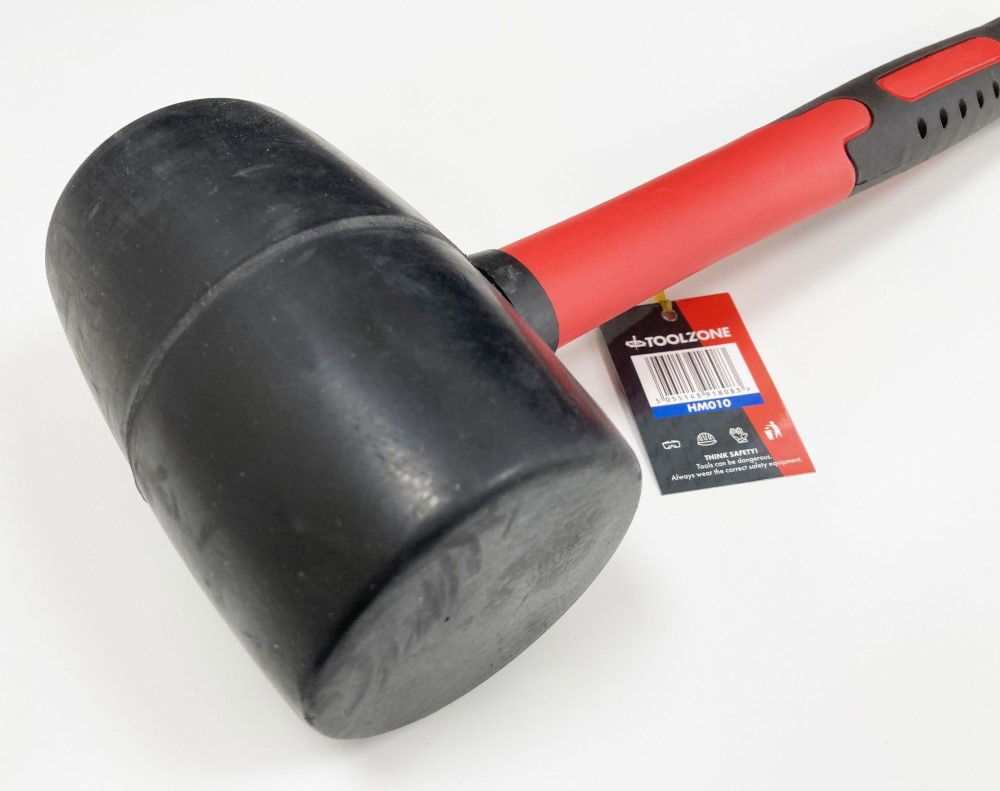 RUBBER MALLET 32oz 70% FIBRE HANDLE - TOOLZONE KDPHM010 thumbnail 3
