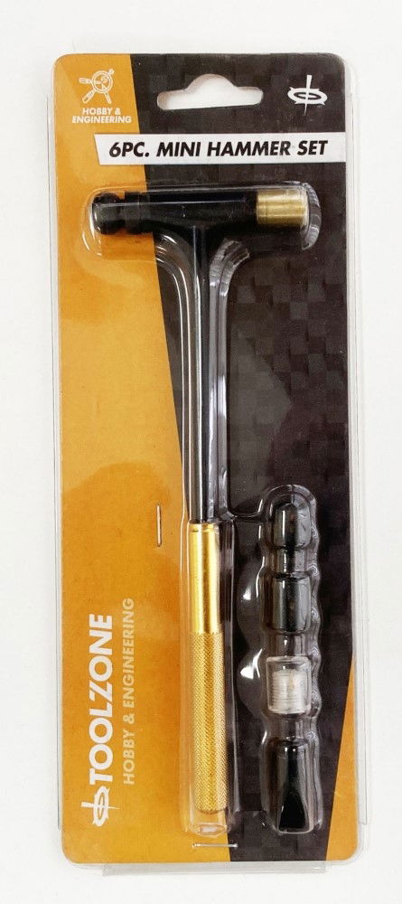 PRECISION MINI HAMMER SET 6pc 185mm HANDLE - TOOLZONE KDPHM018 image 1