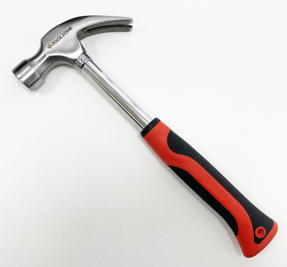 CLAW HAMMER 16oz TUBULAR HANDLE - TOOLZONE KDPHM042 thumbnail 2