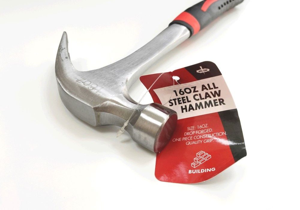 CLAW HAMMER 16oz ALL STEEL DROP FORGED - TOOLZONE KDPHM046 thumbnail 3
