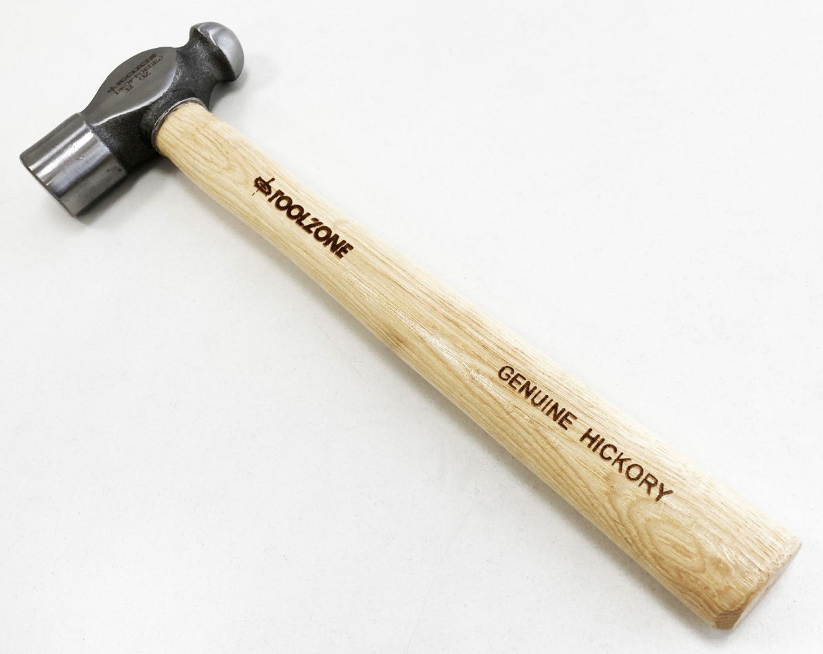 BALL PEIN HAMMER 32oz HICKORY HANDLE 370mm - TOOLZONE KDPHM067 thumbnail 4