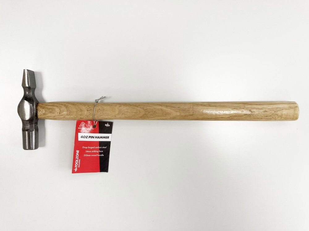 PIN HAMMER 4oz WOOD HANDLE 310mm - TOOLZONE KDPHM069 thumbnail 2