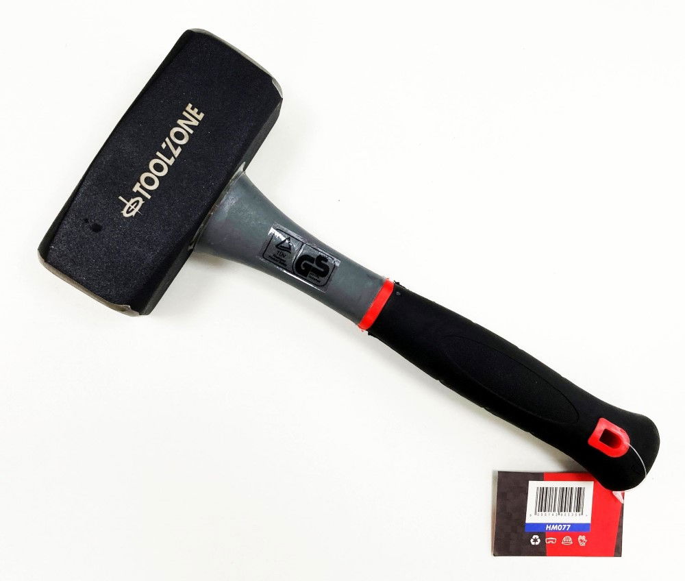LUMP HAMMER 2kg TPR HANDLE 290mm - TOOLZONE KDPHM077 thumbnail 2