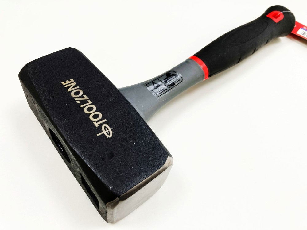 LUMP HAMMER 2kg TPR HANDLE 290mm - TOOLZONE KDPHM077 thumbnail 3