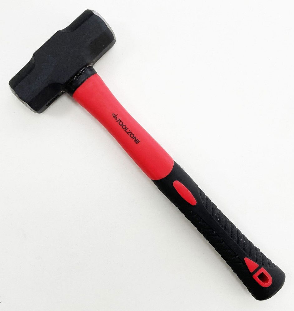 MINI SLEDGE HAMMER 3lb FIBREGLASS HANDLE 365mm - TOOLZONE KDPHM085 thumbnail 2