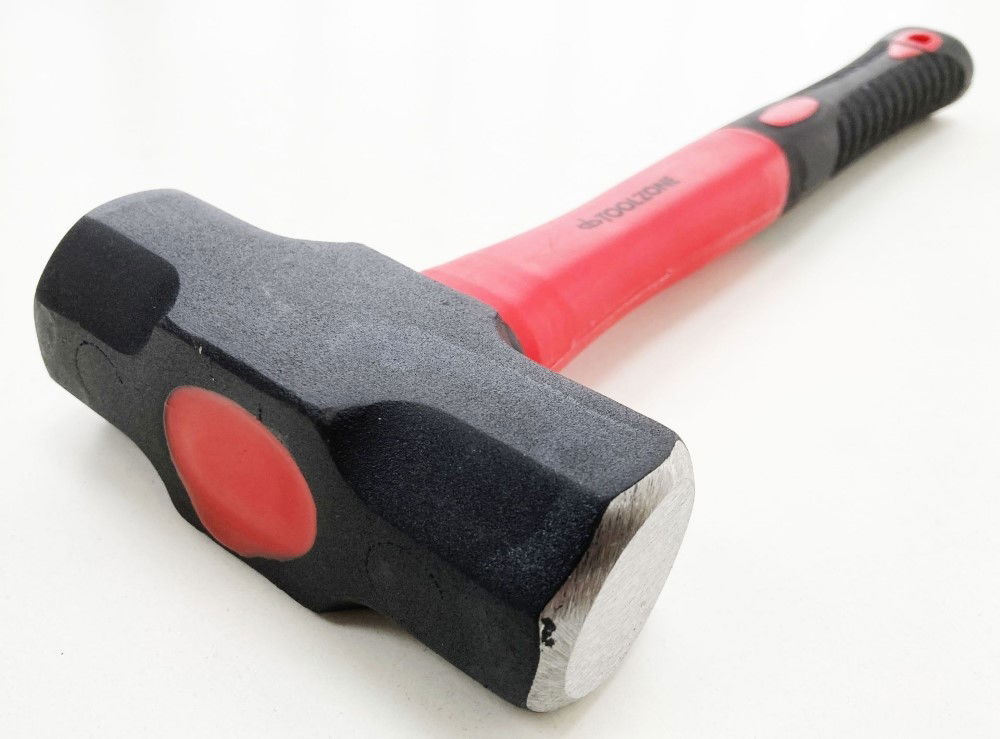 MINI SLEDGE HAMMER 3lb FIBREGLASS HANDLE 365mm - TOOLZONE KDPHM085 thumbnail 3